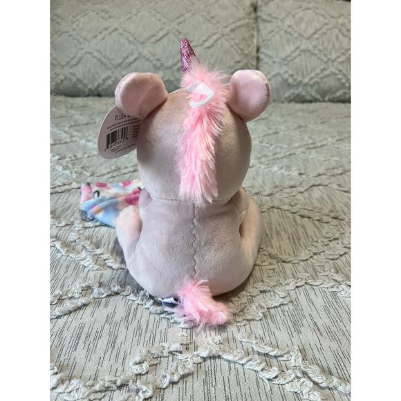 Little Beginnings Unicorn Plush Lovey Security Blanket Stuffed Animal Toy - Picture 3 of 7
